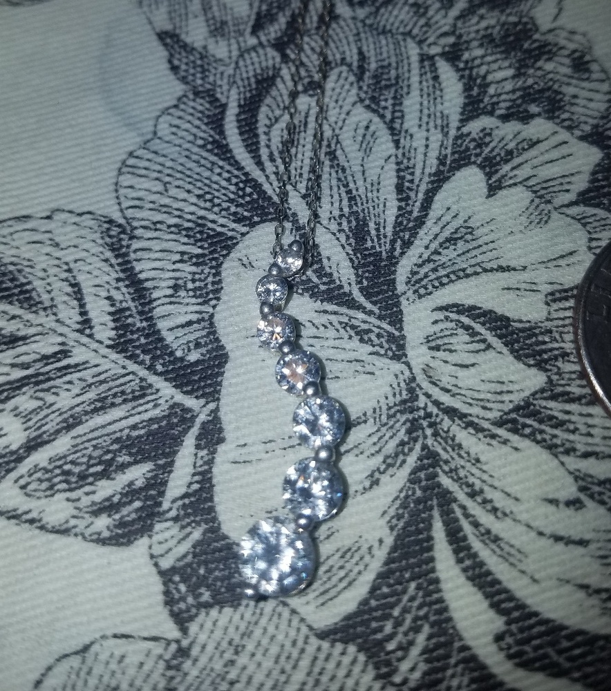 Sterling silver necklace with sterling pendant